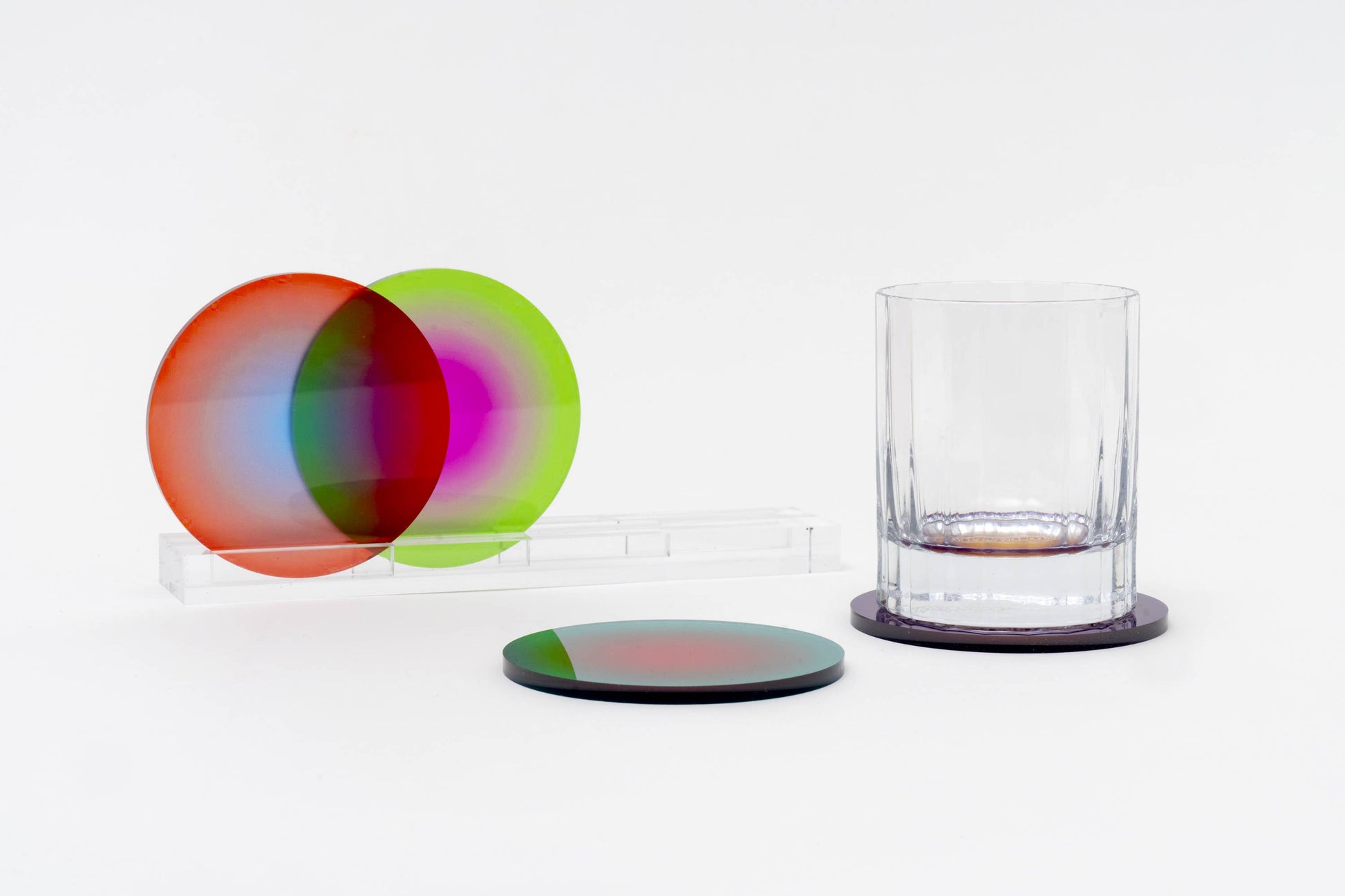 Rainbow Gradient Coasters - PMA Store at the Portland Museum of Art, Maine
