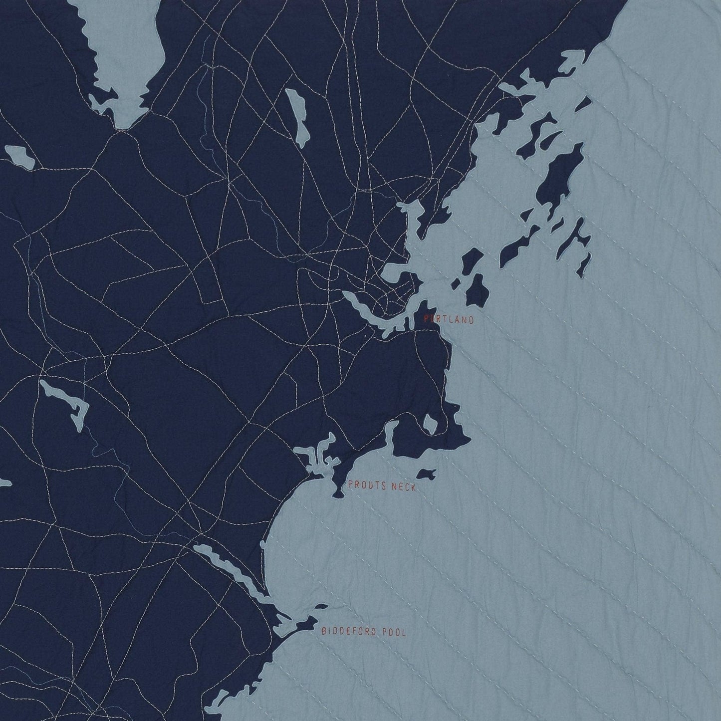 Haptic Lab - Southern Maine Quilt: Pale Blue & Gold - PMA Store at the Portland Museum of Art, Maine