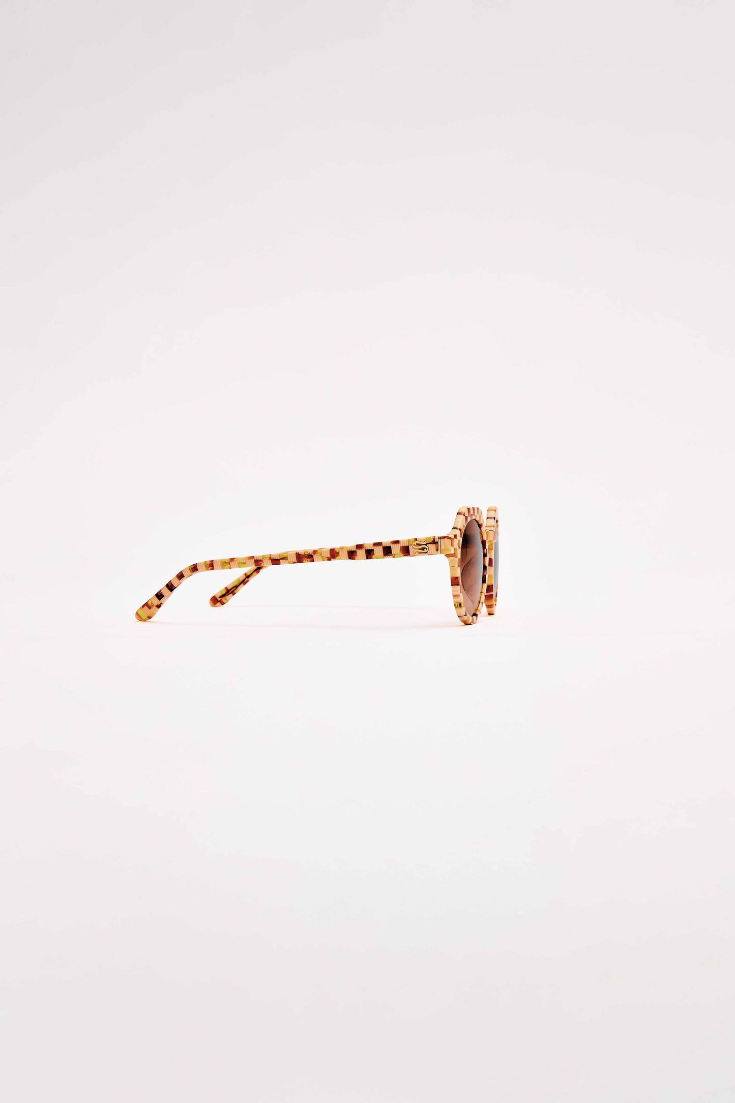 SARDINE - SARDINE - Georgie - Toasted Moxie Checkered Sunglasses