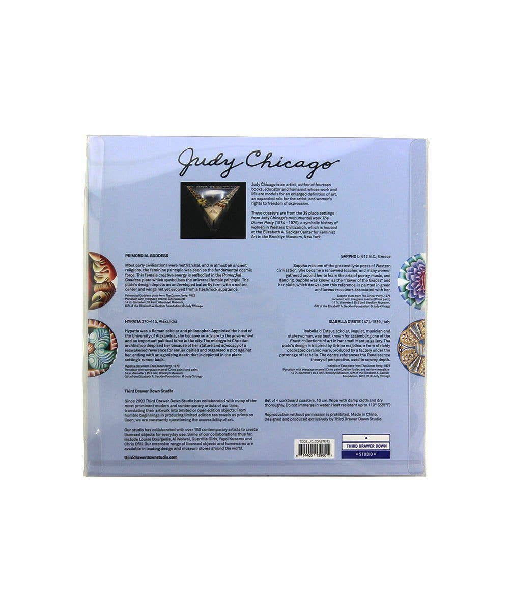 Third Drawer Down USA - Set of Four Coasters x Judy Chicago - PMA Store at the Portland Museum of Art, Maine