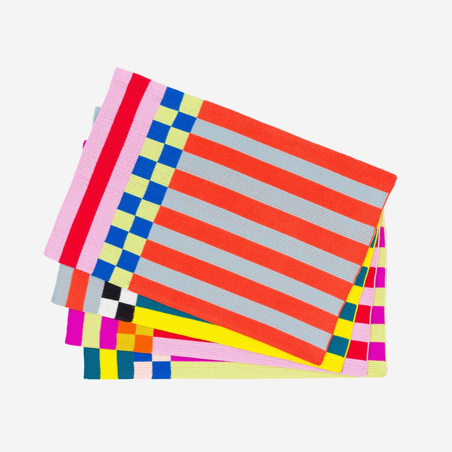 VERLOOP | knits - Pattern Patch Placemat Set: Candy