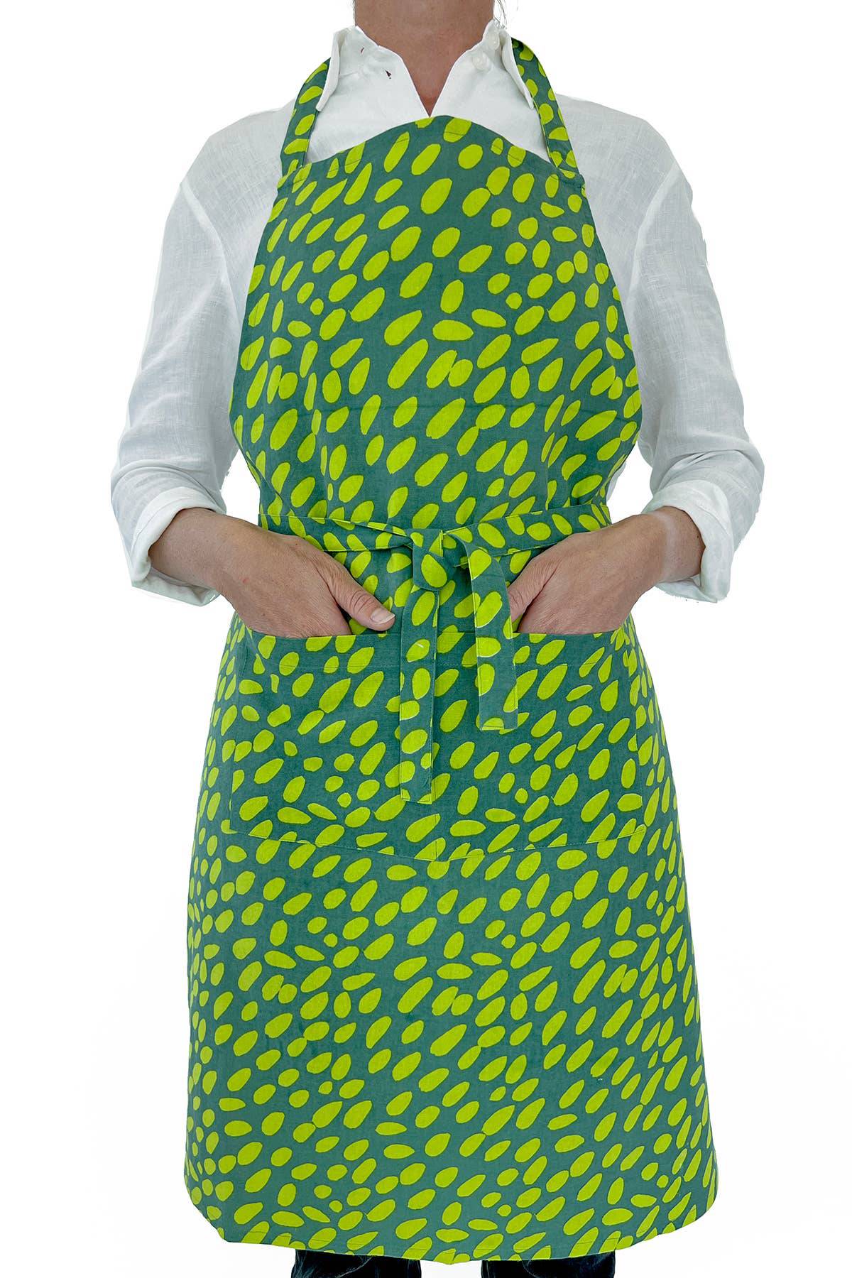 See Design - Apron: Small Totem Orange/Yellow - PMA Store at the Portland Museum of Art, Maine