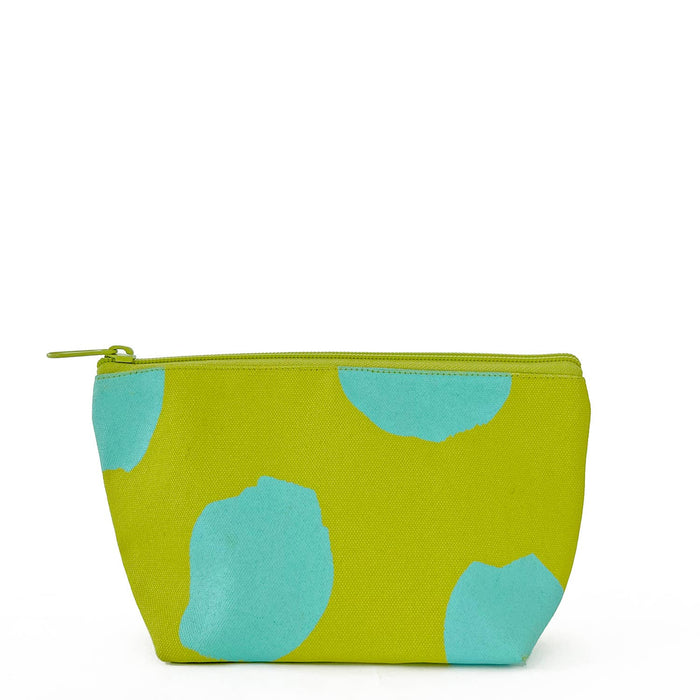 See Design - Travel Pouch Small: Big Smudge Dot Green/Aqua