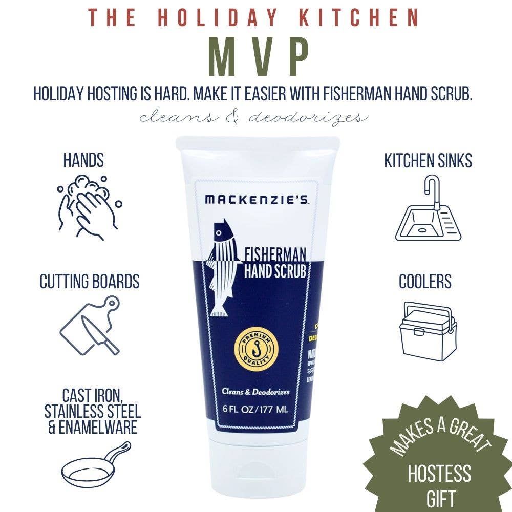 MacKenzie's Fisherman - Fisherman Hand Scrub 6 fl oz (24 qty) - PMA Store at the Portland Museum of Art, Maine