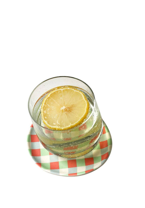 Xenia Taler - Gingham Coaster - Set of 4 - PMA Store at the Portland Museum of Art, Maine
