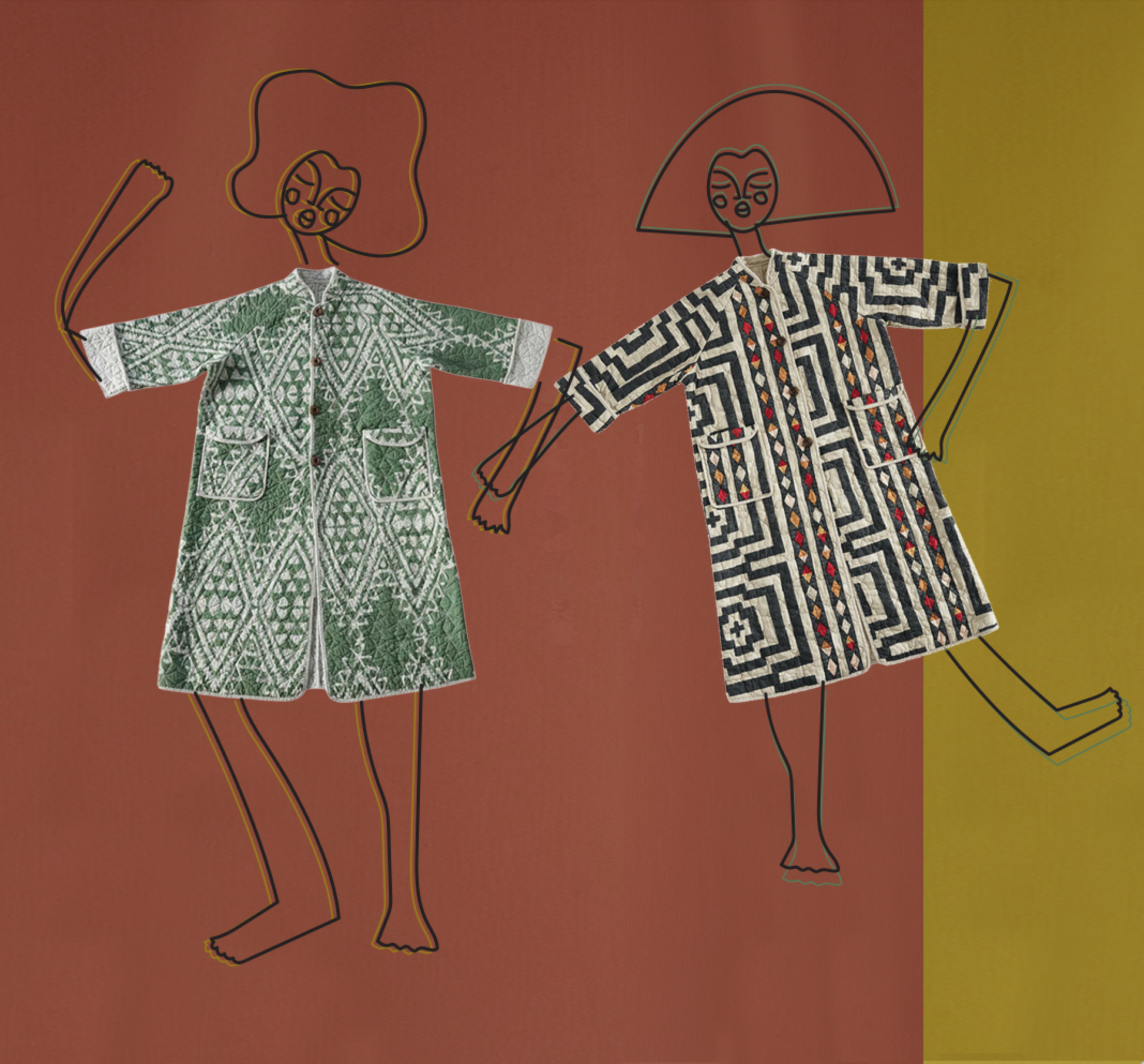 Peking Handicraft - Hypnotic House Robe - Jungalow: XS/S - PMA Store at the Portland Museum of Art, Maine