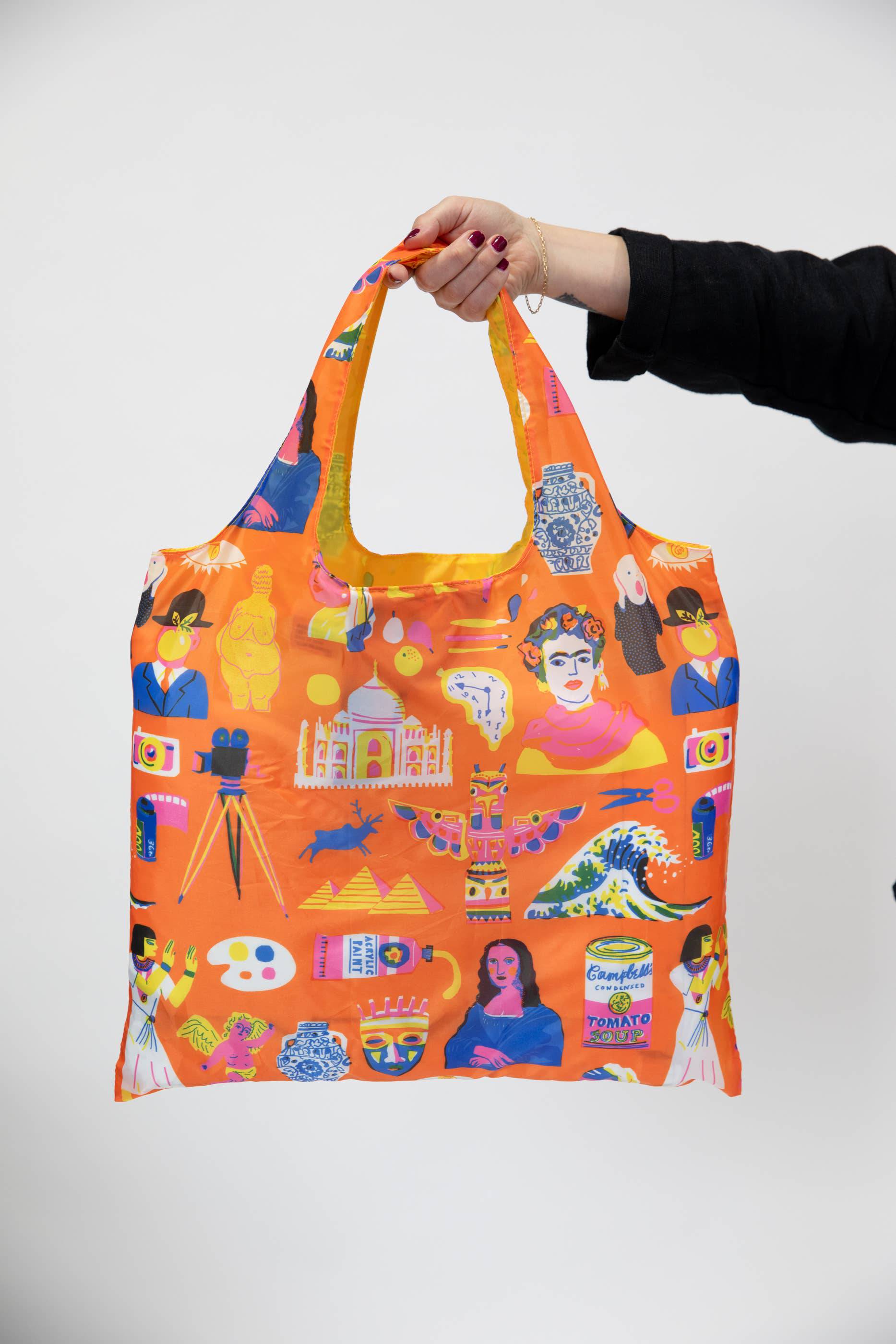 Yellow Owl Workshop - Art History Art Sack by The Printed Peanut - Reusable Tote - PMA Store at the Portland Museum of Art, Maine