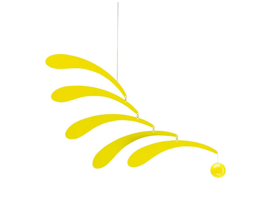 Flensted Hanging Art - Flowing Rhythm, Yellow - PMA Store at the Portland Museum of Art, Maine