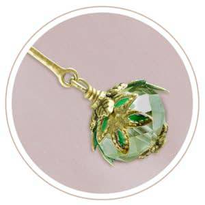 NoMonet - Fairyland: Dragonfly Daze Earrings Artisan Painted Filigree : Gold And Green - PMA Store at the Portland Museum of Art, Maine