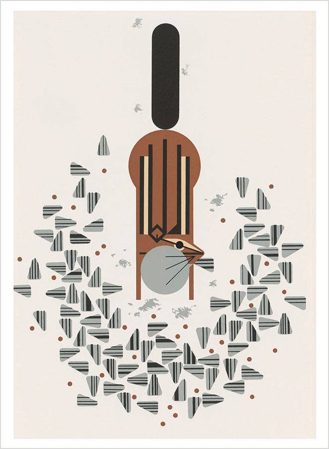 Pomegranate - Charley Harper: The Animal Kingdom Book of Postcards - PMA Store at the Portland Museum of Art, Maine