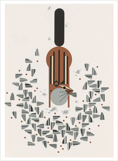 Pomegranate - Charley Harper: The Animal Kingdom Book of Postcards - PMA Store at the Portland Museum of Art, Maine