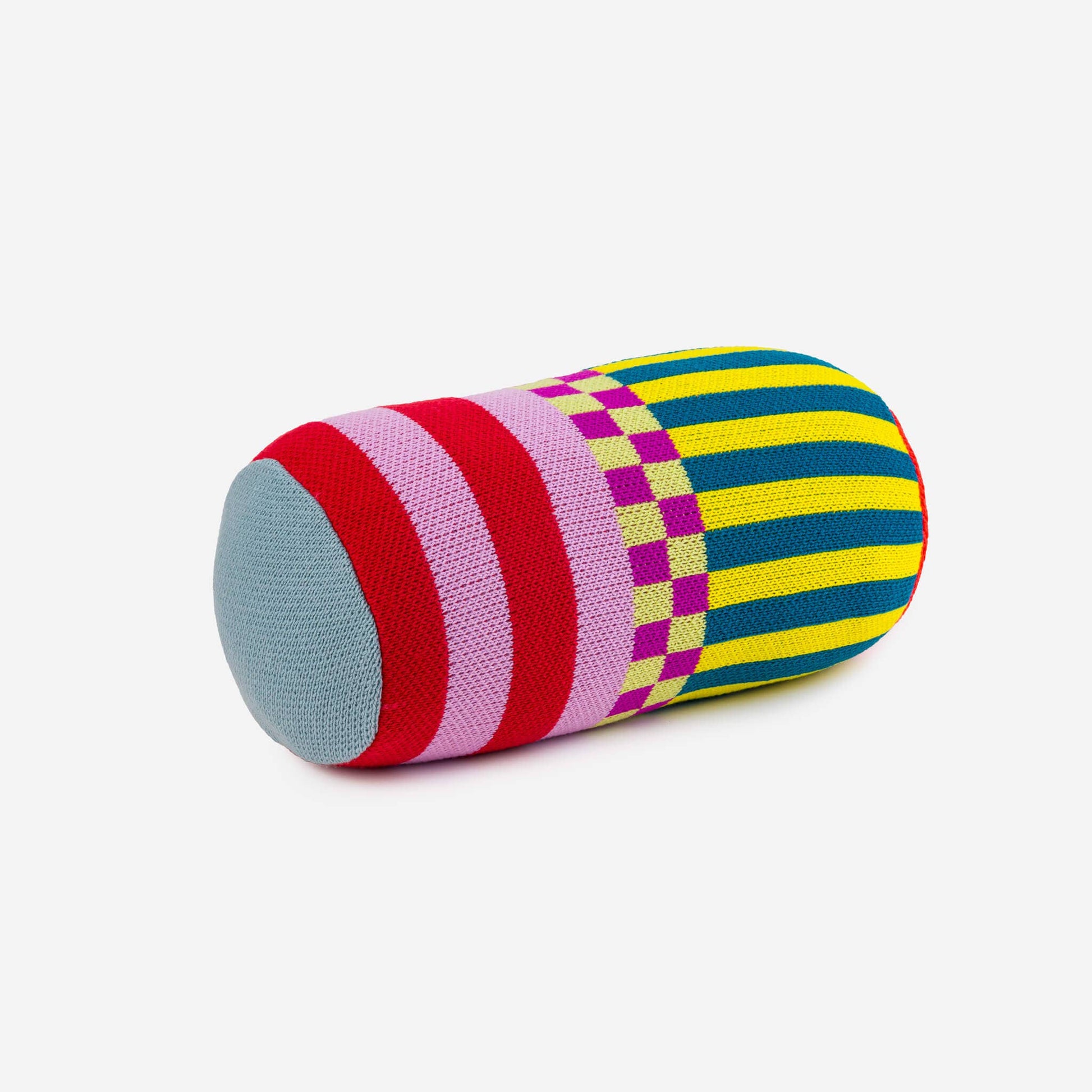 Pattern Patch Bolster Pillow: Multi 2 - PMA Store at the Portland Museum of Art, Maine