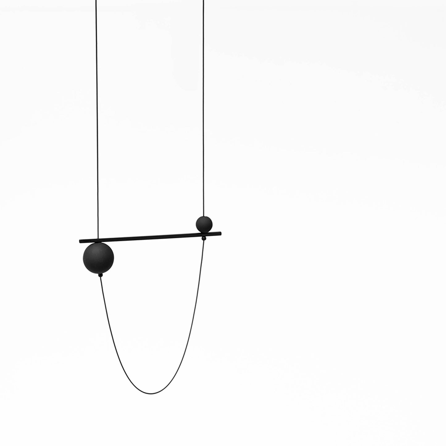 Pursuits - Abacus Necklace: Black Dijon