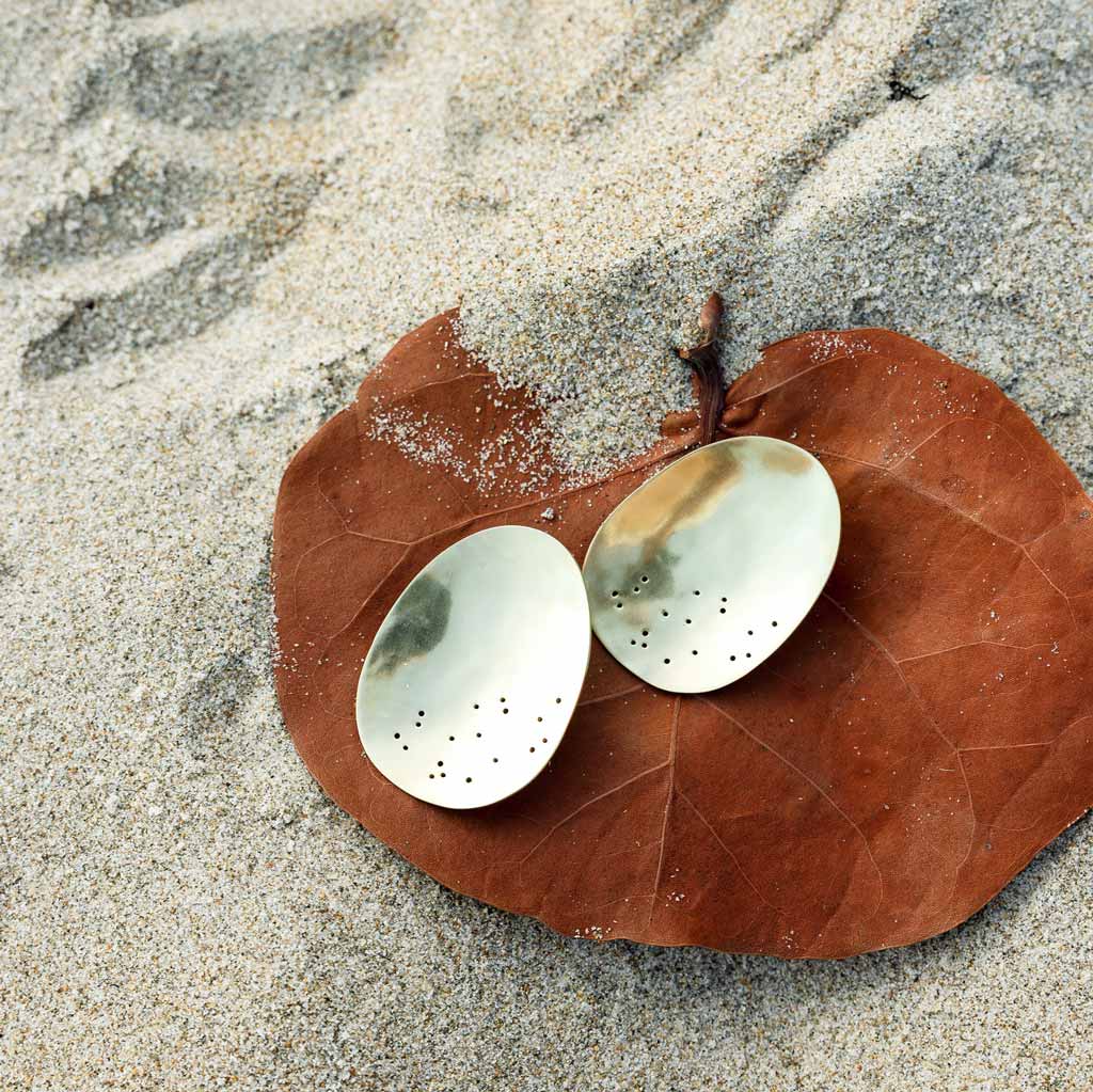 MULXIPLY - Origin Statement Earrings | Brass - PMA Store at the Portland Museum of Art, Maine