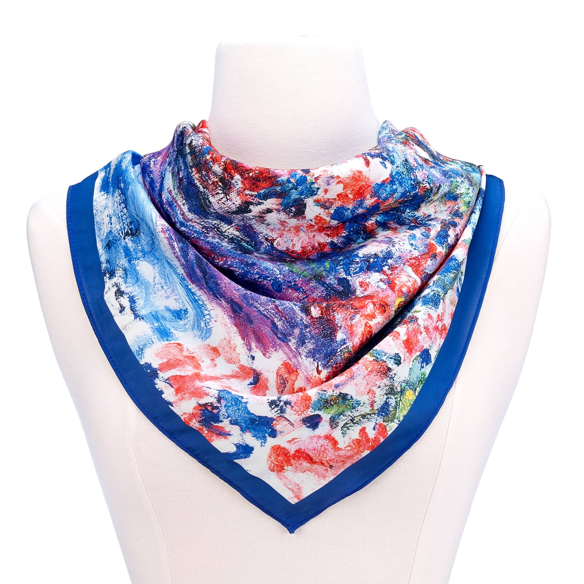 Monet's House at Giverny Under The Roses Satin Chiffon Scarf - PMA Store at the Portland Museum of Art, Maine