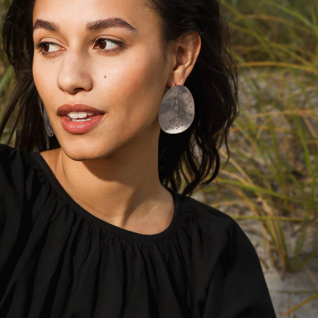 MULXIPLY - Origin Statement Earrings | Sterling Silver - PMA Store at the Portland Museum of Art, Maine