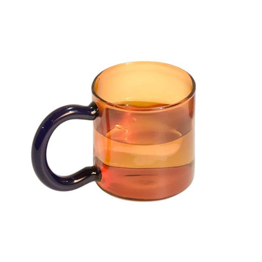 IVORE.GROUP (We cover All Import duty) - Nordic Morandi Color Artistic Glass Mug: Orange - PMA Store at the Portland Museum of Art, Maine