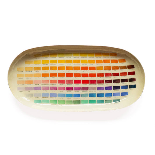 Roomytown Inc - Enamel Printed Tray - Nomenclature of Colors - PMA Store at the Portland Museum of Art, Maine