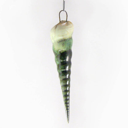 Alison Evans Ceramics - Spiral Ornament: Mint& Charcoal