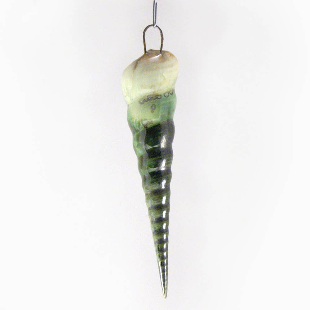 Alison Evans Ceramics - Spiral Ornament: Seafoam