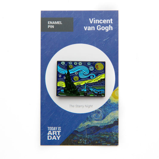 Today is Art Day - Pin - Starry Night - Van Gogh - PMA Store at the Portland Museum of Art, Maine