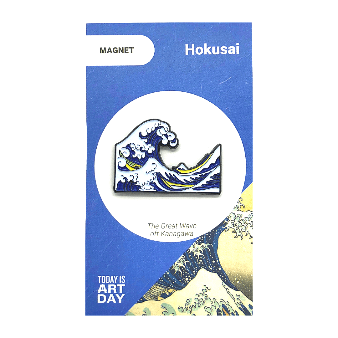 Today is Art Day - Magnet - Great Wave - Hokusai - PMA Store at the Portland Museum of Art, Maine