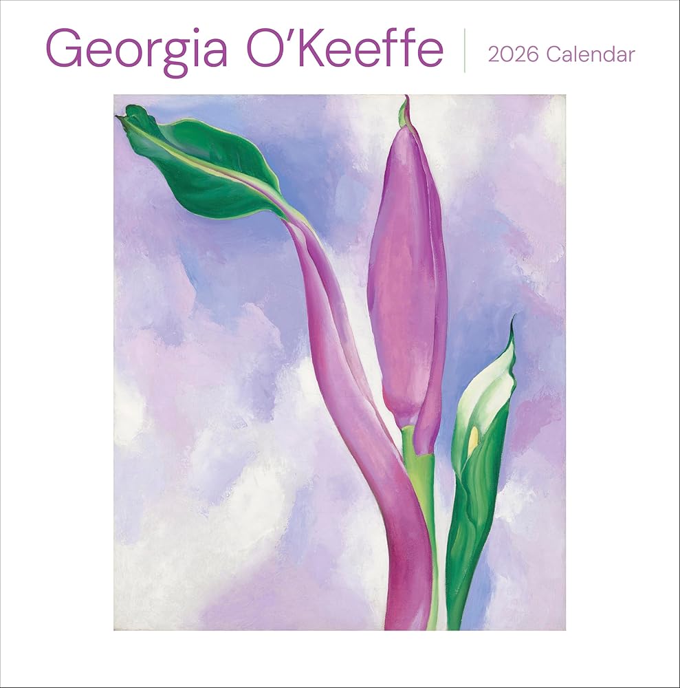 Wall Calendar 2026, Georgia O'Keeffe Art, 12 Months, Large Grid Design Featuring 12 Artworks cover image
