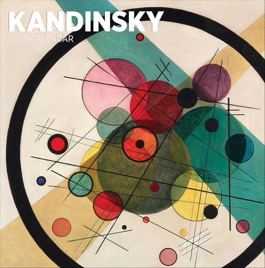 Wall Calendar 2026, Kandinsky Art, 12 Months, Large Grid Design Featuring 12 Artworks cover image