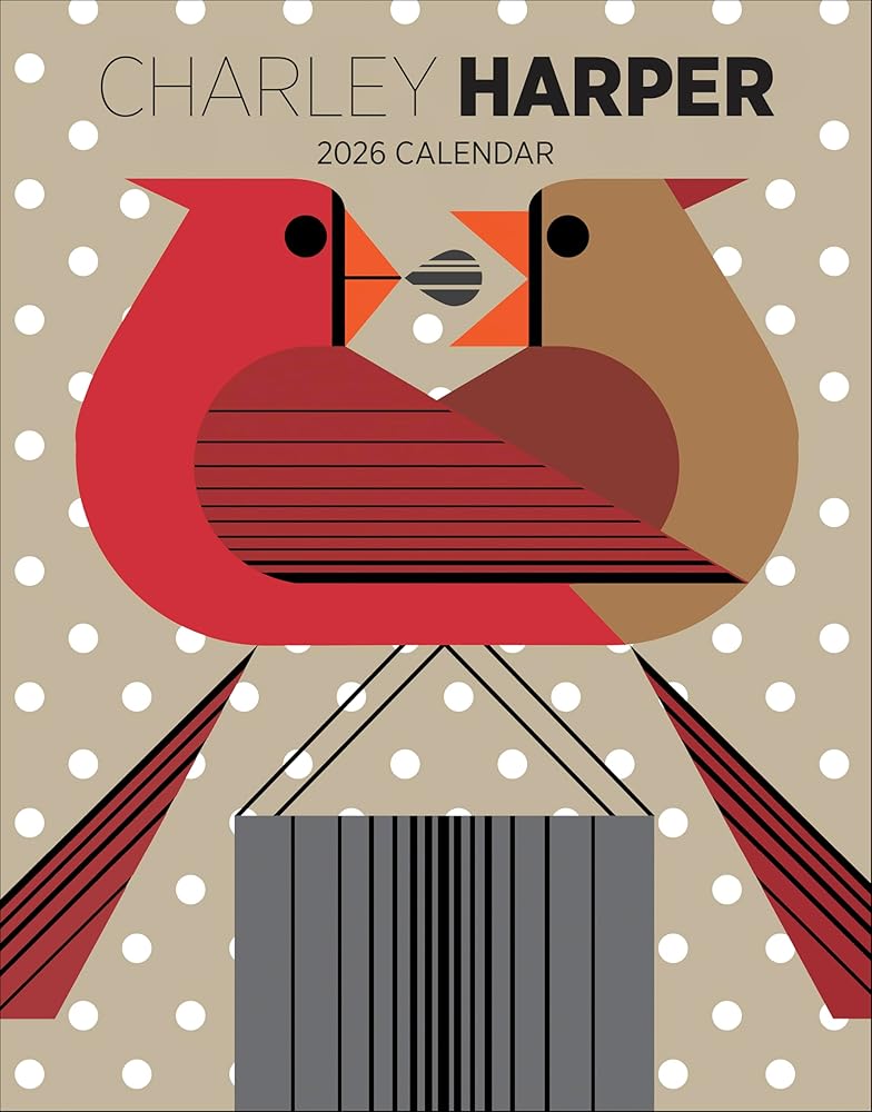 Mini Wall Calendar 2026, Charley Harper Art, 12 Months, Grid Design Featuring 12 Artworks cover image
