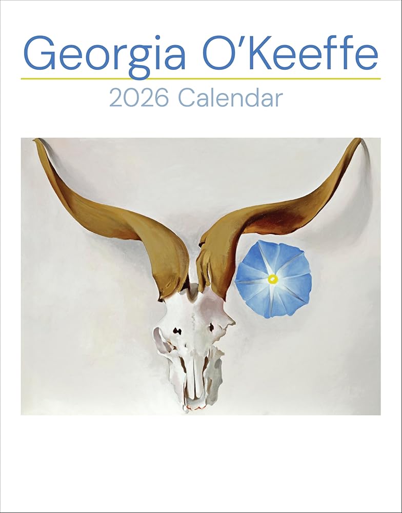 Mini Wall Calendar 2026, Georgia O'Keeffe Art, 12 Months, Grid Design Featuring 12 Artworks cover image