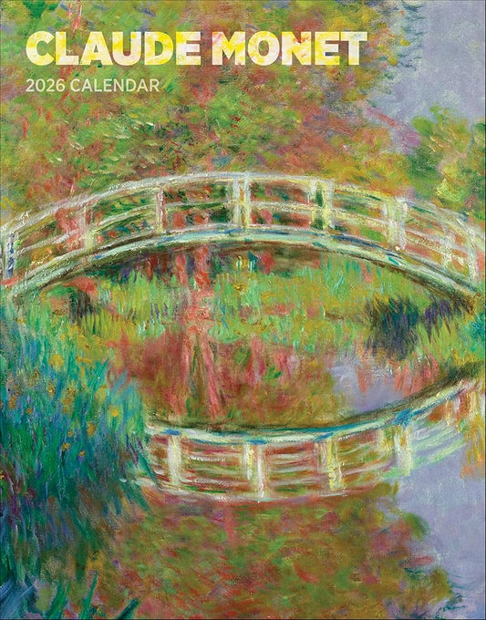 Mini Wall Calendar 2026, Claude Monet Art, 12 Months, Grid Design Featuring 12 Artworks cover image