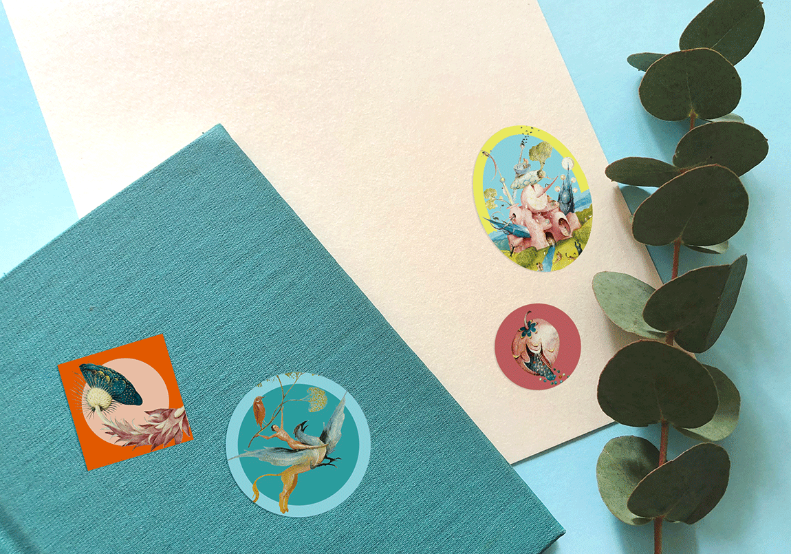 Today is Art Day - Stickers Hieronymus Bosch by Mon Petit Art - PMA Store at the Portland Museum of Art, Maine