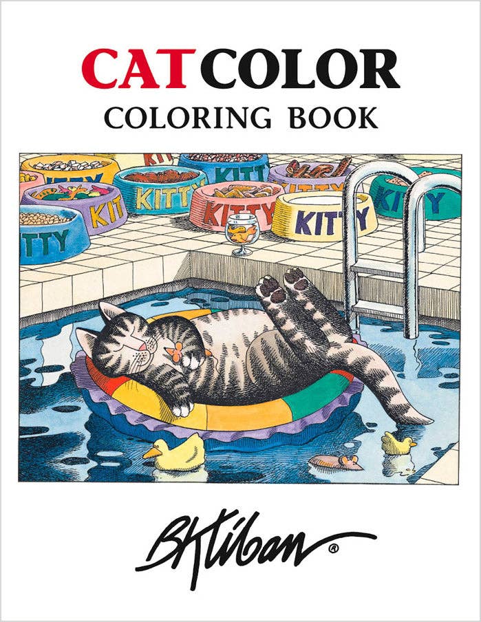 Pomegranate - B. Kliban CatColor Coloring Book - PMA Store at the Portland Museum of Art, Maine