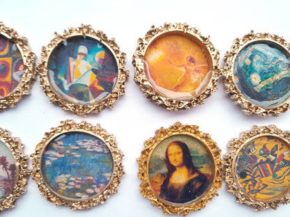 SUPERAWWWSOME - Miniature Artwork Mini Dollhouse Painting fancy frame Magnet - PMA Store at the Portland Museum of Art, Maine