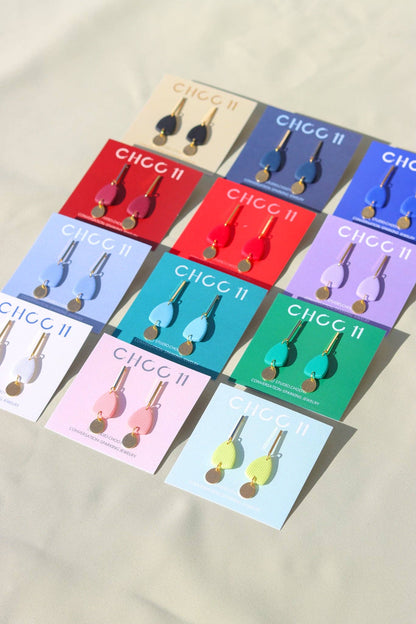 BONNIE EARRING: Lavender / Bar posts - PMA Store at the Portland Museum of Art, Maine