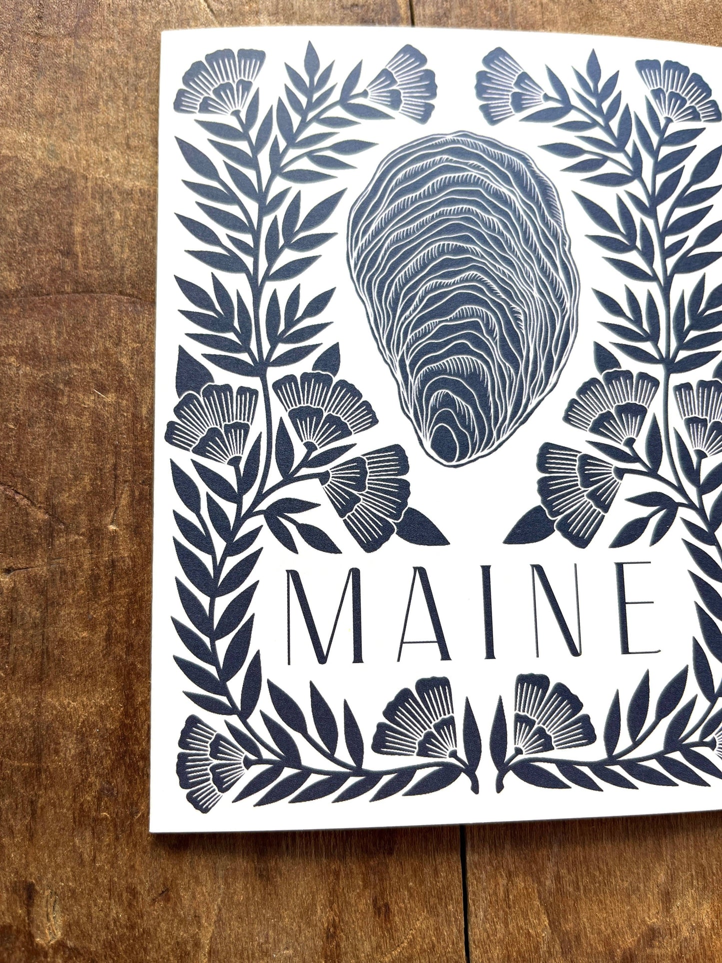 Katharine Watson - Maine Oyster Greeting Card: Single Card - PMA Store at the Portland Museum of Art, Maine