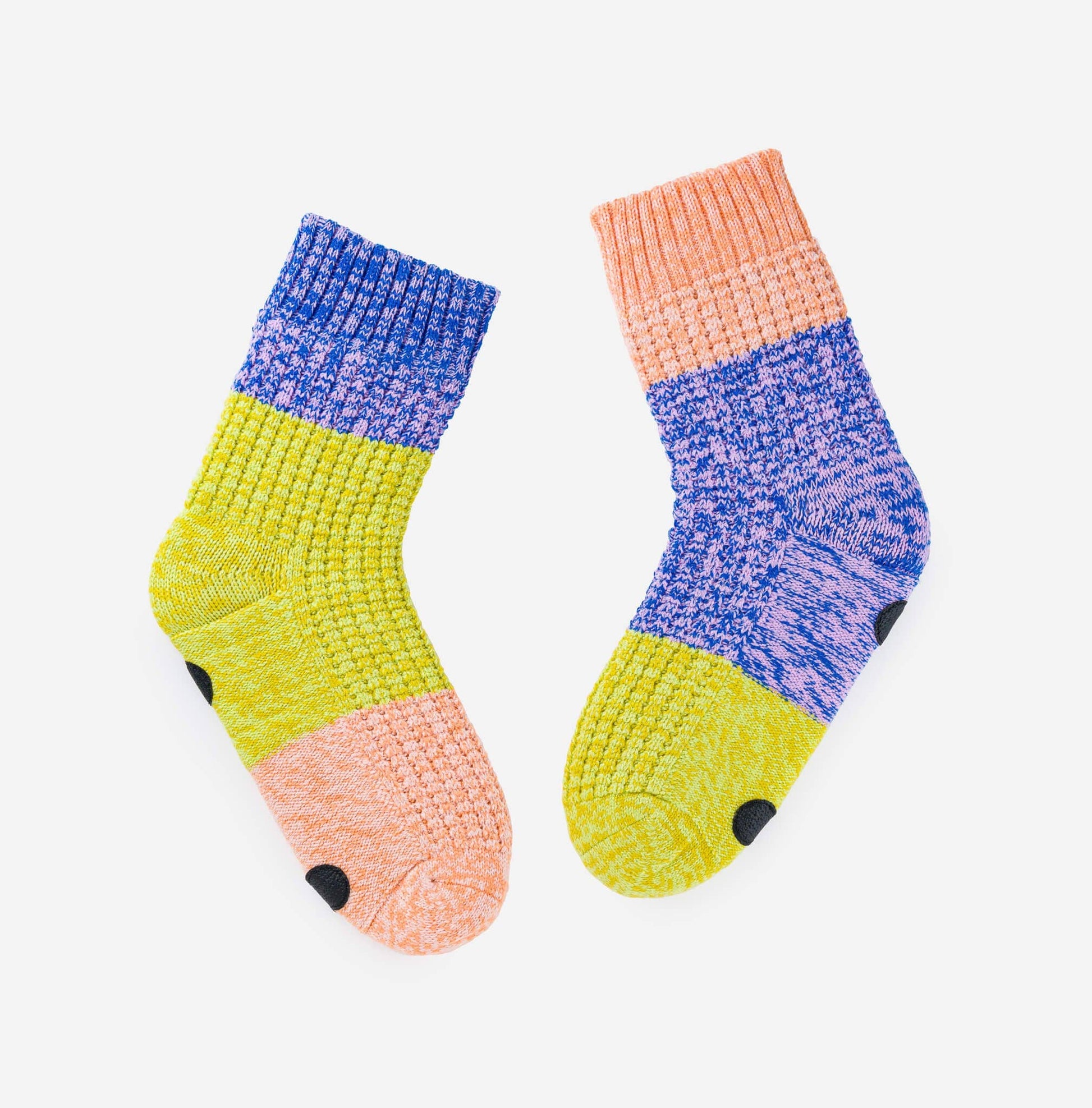 Trio Waffle House Socks: Pink Lime / L/XL - W 9.5-12.5<br>M 8-11 - PMA Store at the Portland Museum of Art, Maine