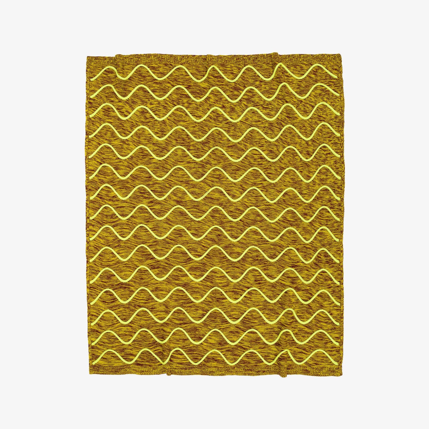 Squiggle Stripe Knit Throw: Poppy Jade - PMA Store at the Portland Museum of Art, Maine