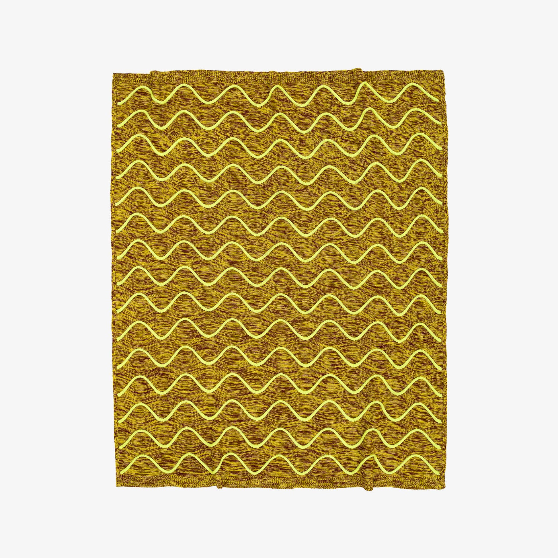 Squiggle Stripe Knit Throw: Poppy Jade - PMA Store at the Portland Museum of Art, Maine