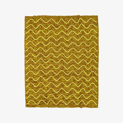 Squiggle Stripe Knit Throw: Poppy Jade - PMA Store at the Portland Museum of Art, Maine