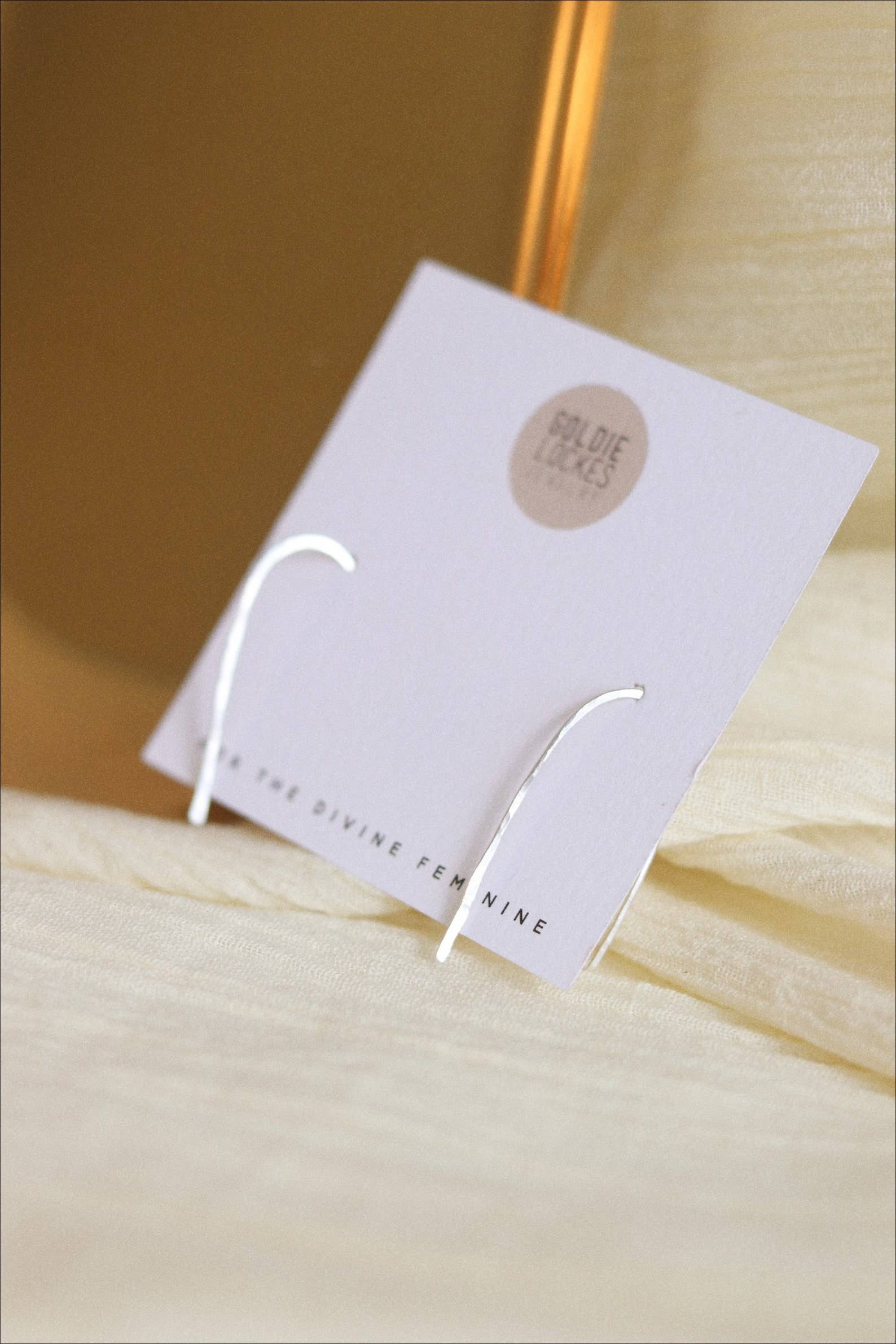 Goldie Jewelry - Sterling Silver Minimal Arches - PMA Store at the Portland Museum of Art, Maine