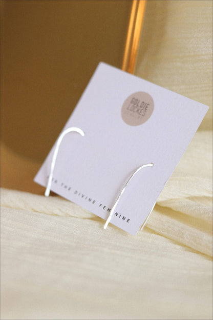 Goldie Jewelry - Sterling Silver Minimal Arches - PMA Store at the Portland Museum of Art, Maine