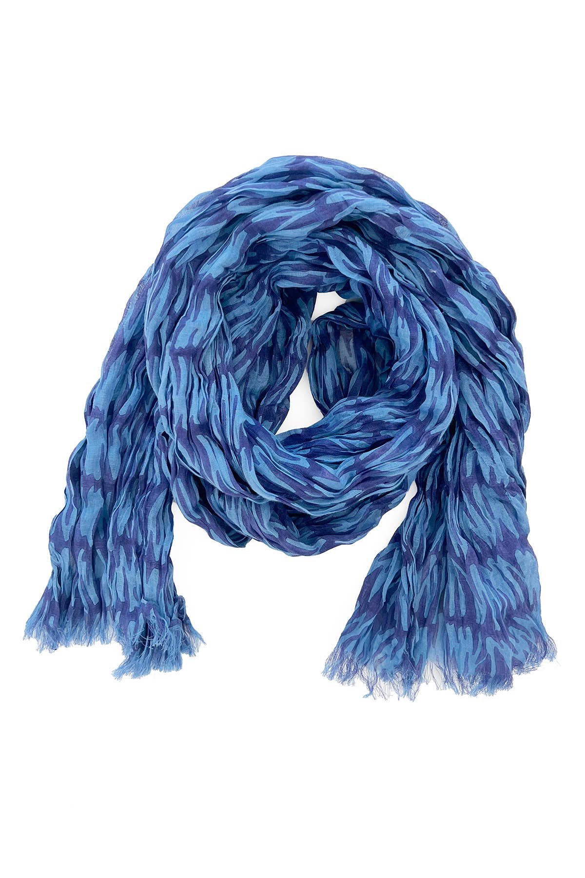 Cotton Scarf: Wall Aqua/Blue - PMA Store at the Portland Museum of Art, Maine