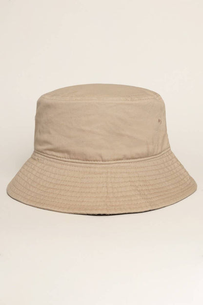 Fashion City - Solid Color Cotton Bucket Fisherman Hats: GREENTEA / S/M