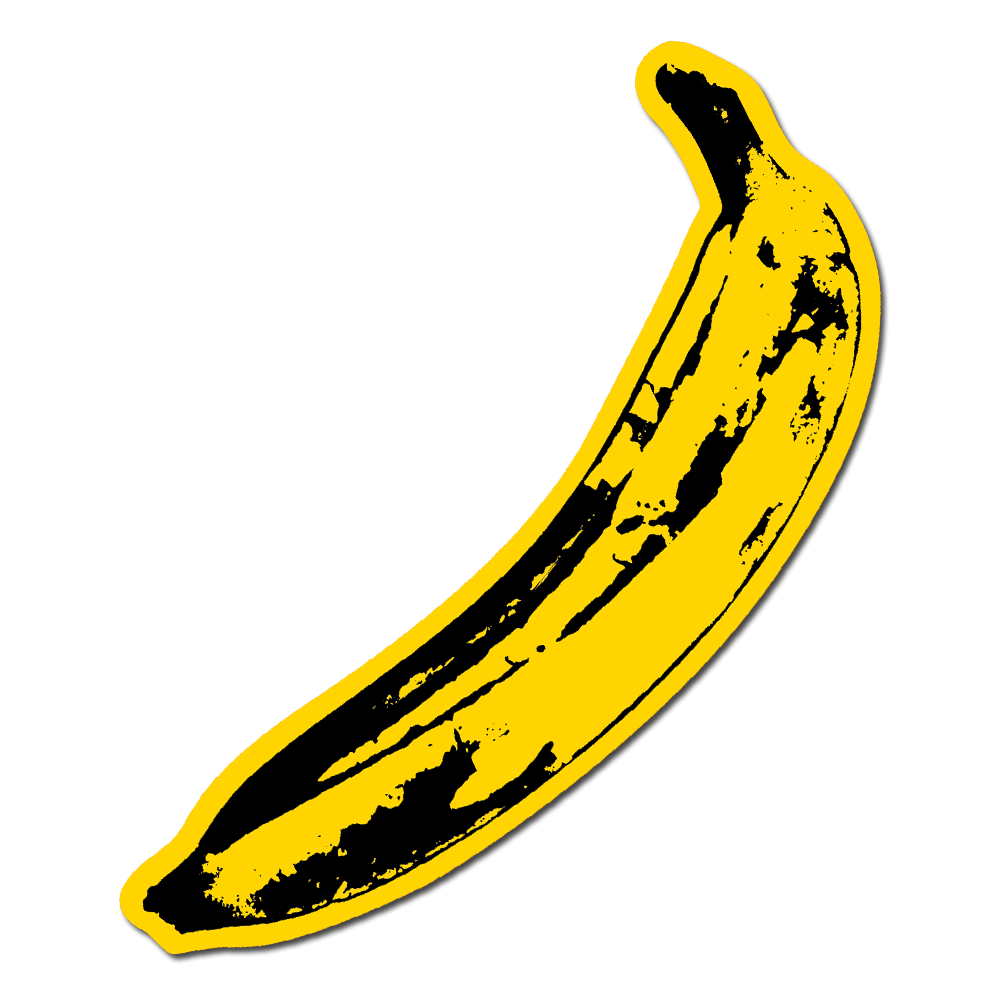Apply Stickers - Big Banana by Andy Warhol - Die-Cut Sticker - PMA Store at the Portland Museum of Art, Maine