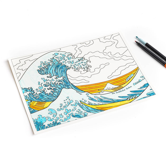 Today is Art Day - Coloring Book - Hokusai