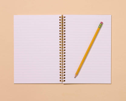 And Here We Are - Letterpress A5 Spiral Notebook—Rainbow Trout (Colorful Fish) - PMA Store at the Portland Museum of Art, Maine