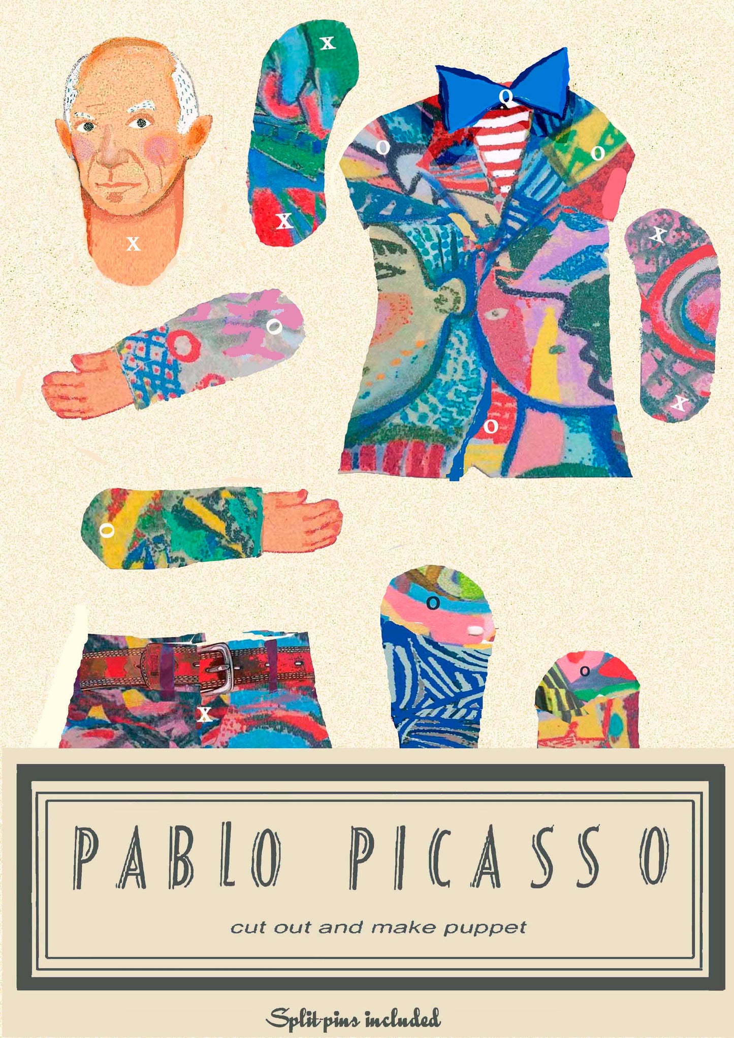 Picasso Cut and Make Paper Puppet - PMA Store at the Portland Museum of Art, Maine