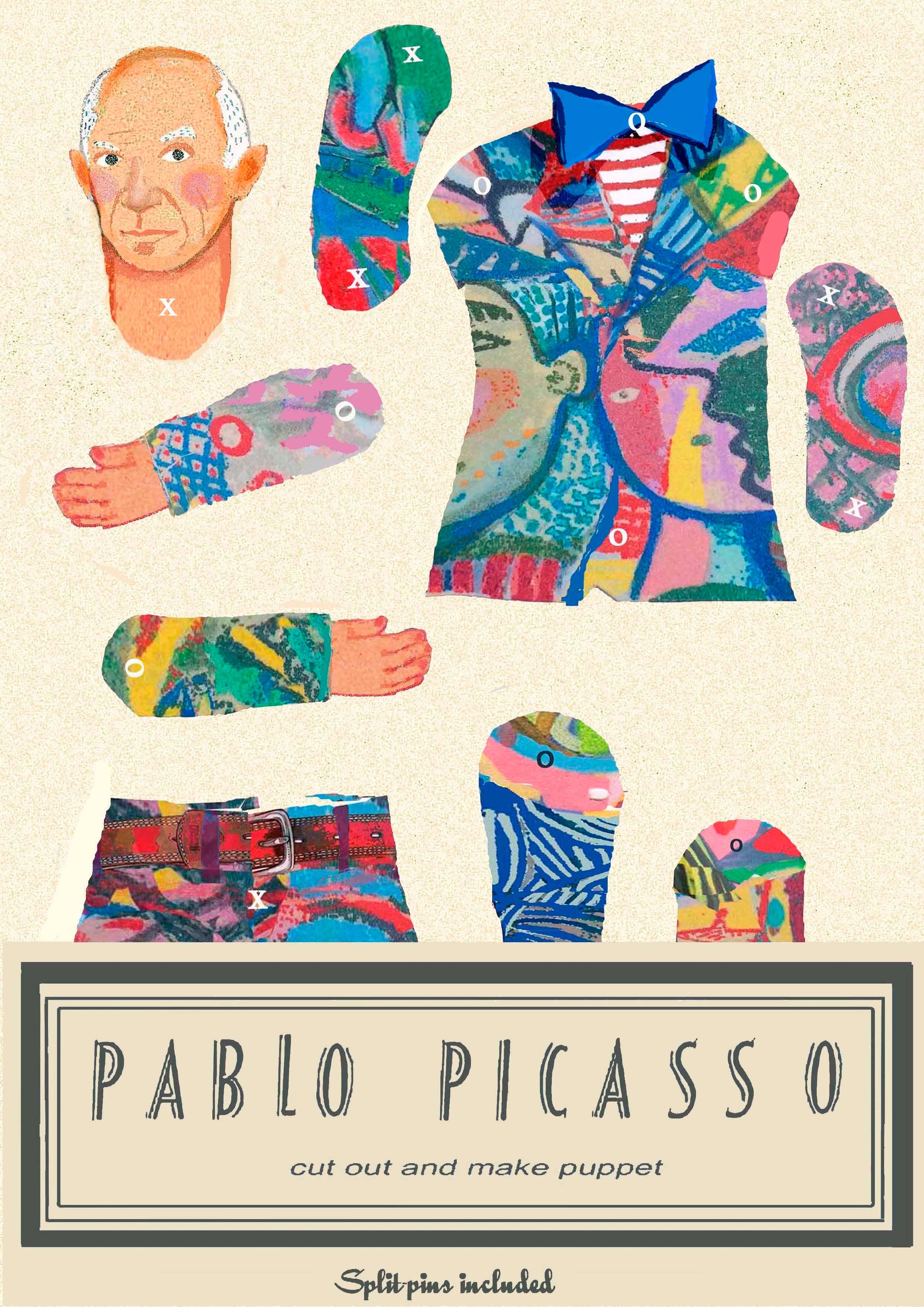 Picasso Cut and Make Paper Puppet - PMA Store at the Portland Museum of Art, Maine