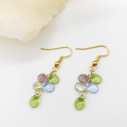 Monet Inspired Glass Petal Earrings - PMA Store at the Portland Museum of Art, Maine